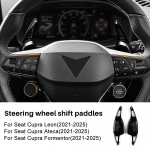 S&uuml;sinikkiust stiilis roolivahetuslabad Cupra Formentor Leon Ateca 2021-2025 DSG jaoks Black must
