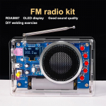 DIY FM-raadio komplekt Oled-ekraaniga Raadio kokkupaneku komplekt 87-108Mhz Laetav FM-raadio Elektrooniline projekt Jootekomplekt 1set