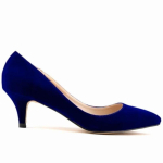Naiste Stiletod Kevad S&uuml;gis 5cm Madalad K&otilde;rged Kontsad &Uuml;hev&auml;rvilised Hingavad Terava Otsaga Mittekutsutav Tald Lateksist Sisetald T&ouml;&ouml; Pulmajalatsid 41 blue