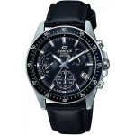 Casio Edifice Kronograaf Must Ehtne Nahkrihmaga K&auml;ekell EFV-540L-1A must