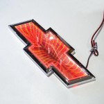 Auto pagasiruumim&auml;rk LED-kleebisvalgusti embleem Chevrolet Cruze Malibu Cavalier Monza Sail Trax Equinox Captiva Lacetti Orlando jaoks 20X 7.2cm red