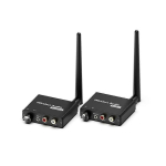 Traadita heliedastaja ja vastuv&otilde;tja, 2,4 GHz traadita Hi-Fi heliadapteri komplekt, 160 jalga/50 m kaugus