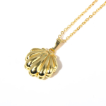 Anime Mermaid Melody Shell Pearl medaljon ripats kaelakee naisele armas pidu pulma ehted kaelakee kingitus talle Gold-color beige