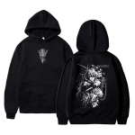 Anime Vinland Saga graafiline dressipluus Vintage Thorfinn dressipluus Meestele Naistele Manga Vabaaja &Uuml;lem&otilde;&otilde;duline Streetwear Unisex Vintage dressipluusid L black