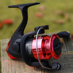 Kalastusrull vasak-/paremk&auml;e vahetus 5,2:1 metallist plastist reisiv kalap&uuml;&uuml;gi spinning p&uuml;&uuml;girull punane