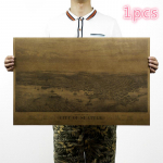 Klassikaline iidne Seattle'i linn &otilde;hust vaade kaardiplakat Retro j&otilde;upaberibaari kohviku kodukujundus 1pcs