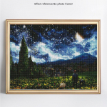 5D Teemantmaal T&auml;ispuurimise &uuml;mmargune maastik Teemanttikandid Maastiku Teemant 20X30