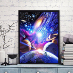 Teemanttikandid Hobi Shinny Universe & Planet 5D DIY Teemantmaaling Ristpistes Teemant 20X30CM