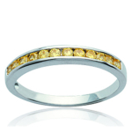 H&otilde;bes&otilde;rmus 'Goddess' h&otilde;bekollane topaas (roodiumiga kaetud) - 3 mm 54 kollane