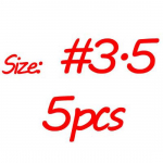 Valge helendav kreveti kalmaari rakis, tume helendav kalmaari jigi suurus 2 2,5 3 3,5 #2