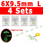 4 SETS=24 STOPS Helendavad Stop-oad mereveep&uuml;&uuml;gi platvormidele Karpkalade p&uuml;&uuml;gikonksud Pimedas helendavad pehmed kummist puhvri helmed S