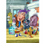 5D iseteemantmaaling vanaema teemanttikandid ristpistes kodukaunistus K&auml;sitsi valmistatud kingitused Round 20x30cm