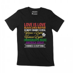 ULTRABASIC meeste T-s&auml;rk Must Lives Matter Love is Love Apparel Graphic Tee King XS must