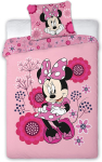 Pink Minnie voodipesukomplekt - &uuml;hekordne tekikott 140x200 Heleroosa