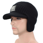 Talvem&uuml;ts Sall Skullies Beanies Meestele Kootud M&uuml;ts Naiste Mask Soe Paks Balaclava K&otilde;rvaklapp Villane Kapott Meeste Nokam&uuml;tsid M&uuml;ts 55-63CM must