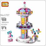 LOZ 1727 unistuste l&otilde;bustuspargi langustsooni torni arhitektuur, 3D-mudel DIY miniplokid, klotsid, ehitusm&auml;nguasi lastele, kingitus ilma karbita