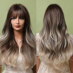 Pikad pruunid kuni heleblondid lainelised s&uuml;nteetilised parukad naturaalsete juustega parukad naistele igap&auml;evaseks kasutamiseks m&otilde;eldud juukseparukad Kuumakindlad