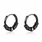 Personality Trend Dragon Totem Hoop k&otilde;rvar&otilde;ngad meestele must