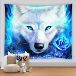 Hundivaiba taust Ps&uuml;hhedeelne seinaripp Tribal Home Elutuba Magamistuba Art Deco Rannamatt Gobel&auml;&auml;n 150x130cm