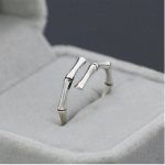 ANENJERY bambusest avatud s&otilde;rmus musta t&auml;hega. Moeh&otilde;bedast ehted Naistele Meestele Moekingid Resizable h&otilde;be