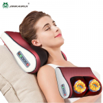 Jinkairui elektriline Shiatsu s&otilde;tkumiskaela emakakaela Ttraction kehamasseerija seljapadi koos soojendava l&otilde;&otilde;gastava massaažiseadmega