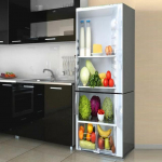 Geomeetrilise mustriga seinak&uuml;lmiku kleebised s&ouml;&ouml;gitoa jaoks kodukaunistamiseks tellised tassikapp Toit Vin&uuml;&uuml;l Art Seinakleebised K&uuml;lmik 60x150cm(1 pcs)