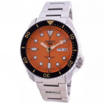 Seiko 5 Sports Style automaatne SRPD59 SRPD59K1 SRPD59K 100M meeste k&auml;ekell oranž