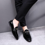 Meeste nahast kingad vabaajajalatsid Mustad Simplicity Euroopa suures suuruses kingad 38 must