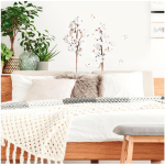 Les Tr&eacute;sors De Lily [R3377] - kleebiste leht  Cotton Flowers  valge - 20x70 cm valge