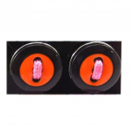 NOA [R8192] - Oranžipruunid 'Button' k&otilde;rvar&otilde;ngad - 13 mm pruun