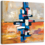 L&otilde;uenditr&uuml;kk Colorful Abstract 30x30 sinine