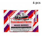 Fisherman's Friend imemistabletid, marjasegu, suhkruvaba marjasegu maitsega pastillid, 25 g. x 6 /12 / 24 tk 25 g. x 6 pcs