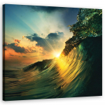 L&otilde;uenditr&uuml;kk Sunset Waves Nature 30x30 sinine