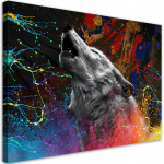 L&otilde;uendiprint Hundi loomanatuur 60x40 mitmev&auml;rviline