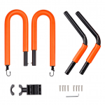 Jalgratta surfilaua nagid Jalgratta surfilaua riidepuu, mis &uuml;hildub l&uuml;hilaudadega Longboards aerulaudadega oranž