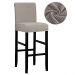 L&uuml;hikese suurusega veekindel baaritooli kate Tooli kaitse istme kate Hotelli banketi pulmapeo s&ouml;&ouml;gitoa jaoks Small Size khaki