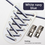 NO.8 No Tie kingapaelad Elastne vedrustuslukk Lazy kingapaelad tossudele Lastele ja t&auml;iskasvanutele Lihtne kanda ja &auml;ra v&otilde;tta Lame pits 100cm