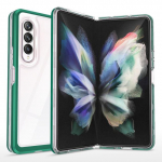 Mitmekordne l&auml;bipaistev Samsung Galaxy Z Fold 3 Fold 4 5g Case Silicon Frame k&otilde;va l&auml;bipaistev kaitsekate Z Fold 3 5G must