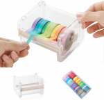 40 rulli Washi teibi komplekt Washi teibil&otilde;ikuriga, Washi teip V&auml;rviline mitmev&auml;rviline