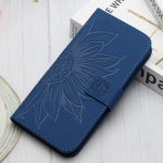 Funda Iphon 14 Plus Wallet Flip telefoni&uuml;mbris iPhone'ile 14 13 12 11 Pro Max X Xs Xr 6 7 8 &uuml;mbrised p&auml;evalillenahast tagakaas, naised iPhone 14 Plus tumesinine v&auml;rv