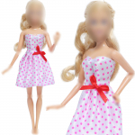 1/6 Nuku Riietus Mood T&uuml;druk Mini Kleit Seelik Kleit P&uuml;ksid Riided Barbie Nukule 11,5 tolli Kingikomplekt T&uuml;druku M&auml;nguasi