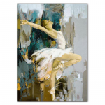 Tantsiv baleriini plakat L&otilde;uendimaal Balletitantsija pildid Abstraktsed t&uuml;drukute seinamaalingud Kunstpildid elutuppa HD0056 21x30cm no frame