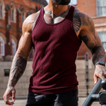 Summer Men Vest Gym Top varrukateta s&auml;rk Fitness Spordivest L