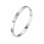 1 tk tsirkoonist Star titaanist terasest k&auml;ev&otilde;ru naiste k&auml;teehtetele h&otilde;be