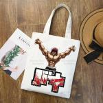 Yujiro Baki Hanma l&otilde;uend Ostlemis&otilde;lakott Eco Grappler Fighting Fighter Anime K&auml;ekott Tass Korduvkasutatavad Toidupoodide Ostukotid 24*26cm