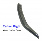 F15 F16 must siseukse, nahast t&otilde;mbek&auml;epideme v&auml;liskatte trimmi vahetus BMW X5 X6 2014 2015 2016 2017 jaoks Right Carbon fiber