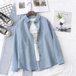 Naiste velvetist &uuml;hev&auml;rviline lahtine pikkade varrukatega s&auml;rk, naiste jope L sinine