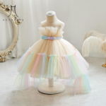 T&uuml;drukute printsessi v&otilde;rgust lastekleit Uus laste pontoonkleit Lillet&uuml;drukute kleit vabaaja moodne peokleit 70 &scaron;ampanjav&auml;rvi