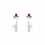 Pinkdudu Fashion Mitmev&auml;rviline Rhinestone Balloon Bear K&otilde;rvar&otilde;ngad Loomingulised Armas Armas Loomade K&otilde;rvar&otilde;ngad Naiste Ehted PD1462 mitmev&auml;rviline