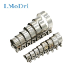LMoDri uus universaalne roostevabast terasest mootorratta v&auml;ljalasketoru Banjo klambriklamber libiseva t&uuml;&uuml;pi mootorratta summuti jaoks 17mm-19mm gray